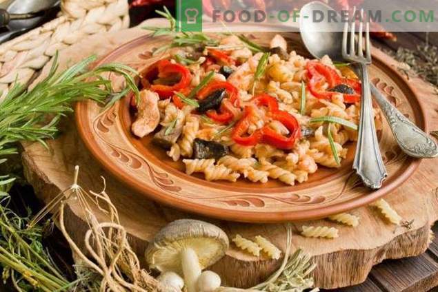 Hähnchen-Pilz-Pasta - Erschwingliche Klassiker der italienischen Küche
