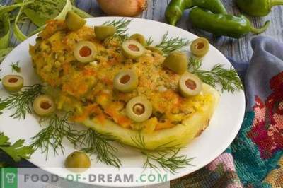 Gefüllte Zucchini mit Quark und Gemüse