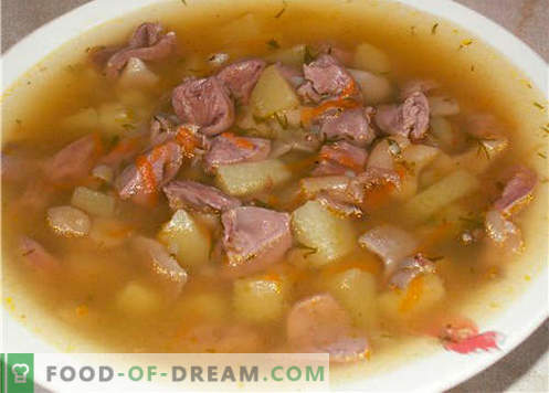 Schweinefleischsuppe - die besten Rezepte. Wie man richtig und lecker Suppe in Schweinebrühe kocht.