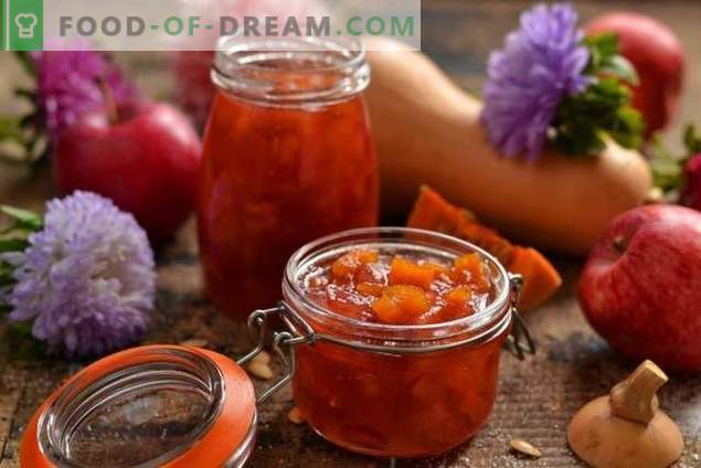 Apple jam with pumpkin - the sweet taste of autumn