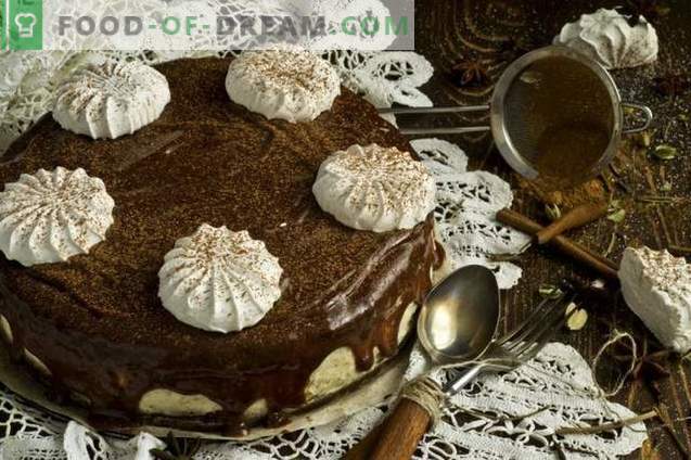 Schokoladenkuchen mit Marshmallow