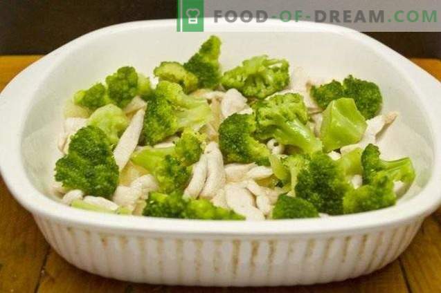 Auflauf mit Broccoli und Hähnchenfilet