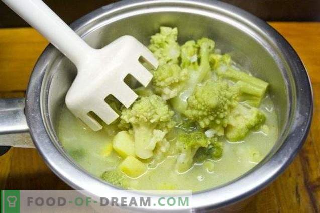 Mageres Broccoli und Romanesco-Cremesuppe