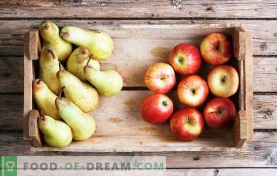 Kompott von Äpfeln und Birnen für den Winter: Die Komponenten des Geschmacks. Lieblings-Kompott aus Äpfeln und Birnen für den Winter in Rezepten ohne Feinheiten