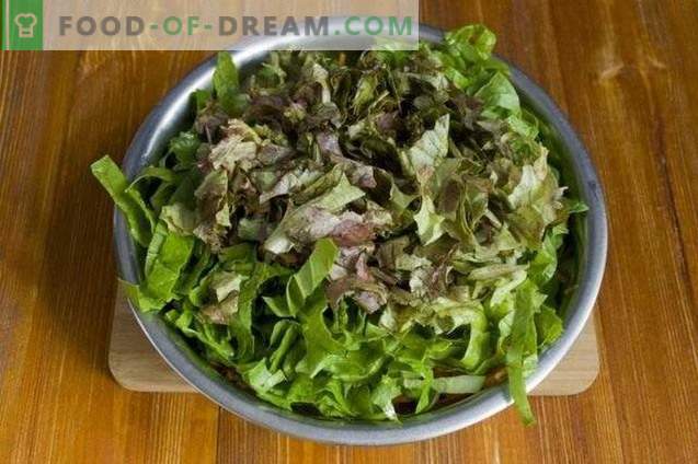 Magerer Salat mit gebratenen Pilzen