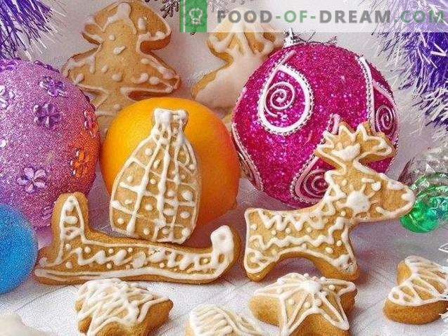 Weihnachtslebkuchen mit Zuckerguss