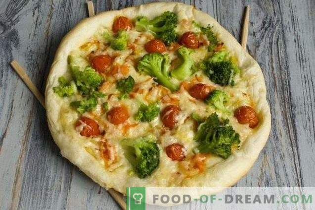 Magere Pizza mit Broccoli und Tofu