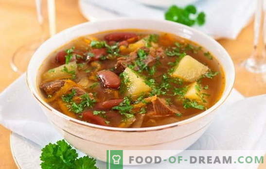 Suppe mit Bohnen und Fleisch: Wie kocht man eine leckere Bohnensuppe? Einfache Rezepte für Suppe mit Bohnen und Fleisch