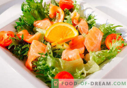 Salat mit Lachs - eine Auswahl der besten Rezepte. Wie man richtig und lecker einen Salat mit Lachs macht.