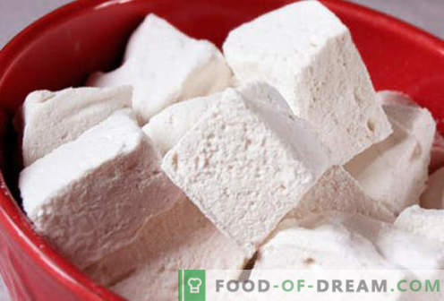 Hausgemachte Marshmallows - die besten Rezepte. Wie man Marshmallows zu Hause kocht.