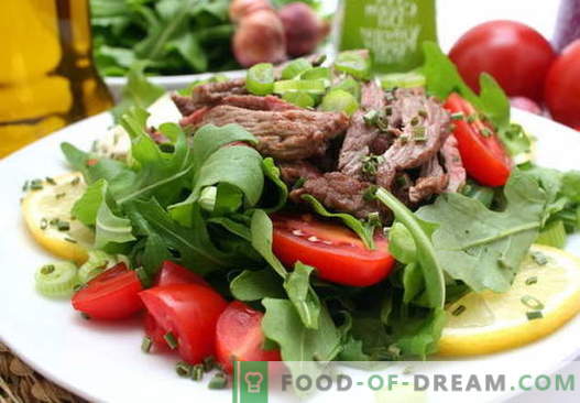 Salat mit Rindfleisch - bewährte Rezepte. Wie man einen Salat mit Rindfleisch zubereitet.