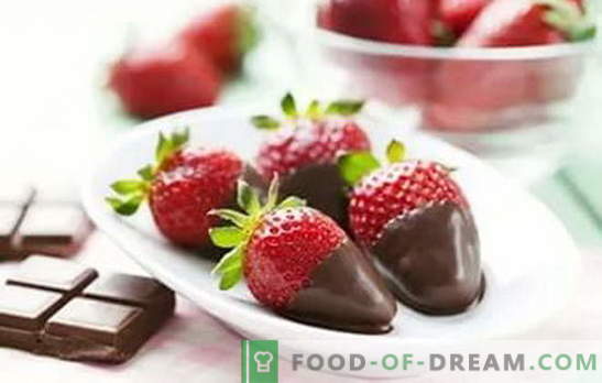 Erdbeeren in Schokolade zu Hause: Rezepte für ein zauberhaftes Dessert. Wie man zu Hause Erdbeeren in Schokolade kocht