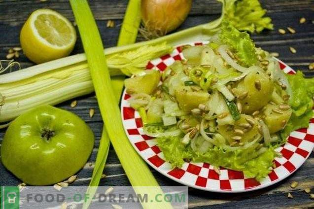 Lenten-Kartoffelsalat mit Sellerie und Apfel