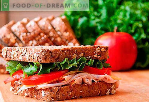 Tomaten-Sandwiches sind die besten Rezepte. Wie schnell und lecker Brötchen mit Tomaten kochen.