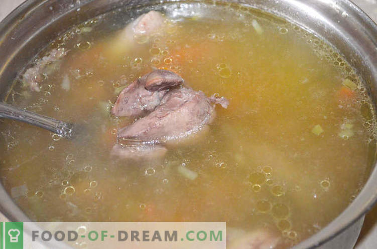 Suppe mit Hühnerbrüchen oder wie man Gleb Zheglov-Suppe zubereitet - ein Rezept