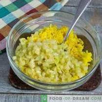 Einfacher und geschmackvoller Dorschleber-Salat mit goldenem Reis