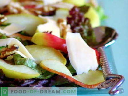 Salate mit Äpfeln sind die besten Rezepte. Wie man richtig und lecker einen Salat mit Äpfeln zubereitet.