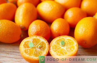Kumquat - nützliche Eigenschaften und Verwendung beim Kochen. Rezepte mit Kumquat.