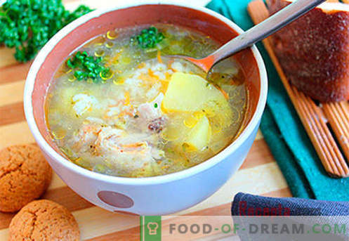 Hühnersuppe - die besten Rezepte. Wie man richtig und lecker Suppe in Hühnerbrühe kocht.