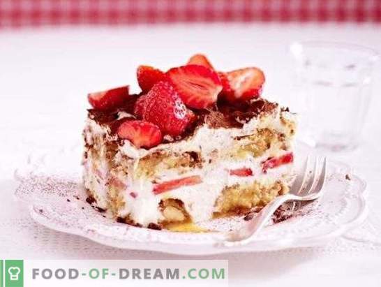 Desserts mit Erdbeeren: Rezepte mit Fotos für einen süßen Sommer. Varianten verschiedener Desserts mit Erdbeeren: Kuchen, Cremes, Eis, Pastila