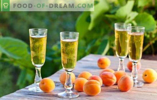 Strong and sweet apricot drinks at home. Rules of fermentation and tincture of alcoholic beverages from apricots