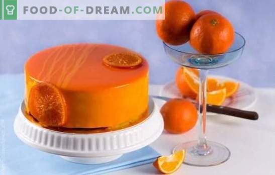 Orangeglasur - duftendes Backdesign. Rezepte Orangenglasur auf Sahne, Milch, Schokolade