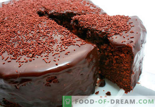 Schokoladenkuchen - die besten Rezepte. Wie man einen Schokoladenkuchen schnell und lecker kocht.