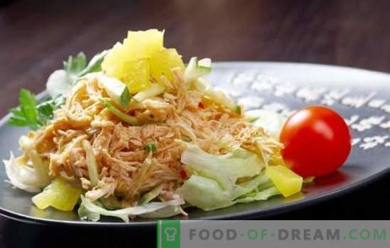 Geräucherter Hühnersalat - jeder kann lecker kochen! Eine Auswahl verschiedener Salate mit geräucherten Beinen