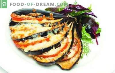 Methods of cooking eggplant with cheese and garlic. Eggplant with cheese and garlic is not only a snack, but also a side dish