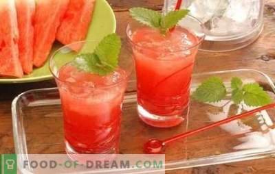 Wassermelonencocktails - erfrischende Getränke für Partys und Entspannung. Rezepte für alkoholfreie und alkoholische Wassermelonencocktails