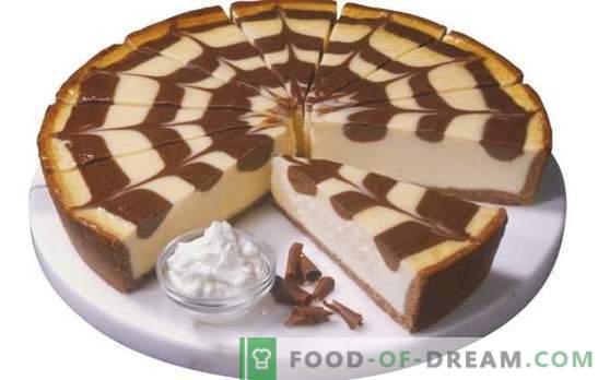 Zebra-Torte auf Kefir: wie kann man es backen? Den Kuchen 