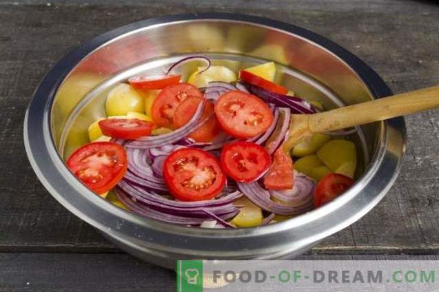 Physalis Salat mit Tomaten und Spinat