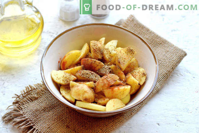 Neue Kartoffeln im Ofen, Rezept in Selyanski