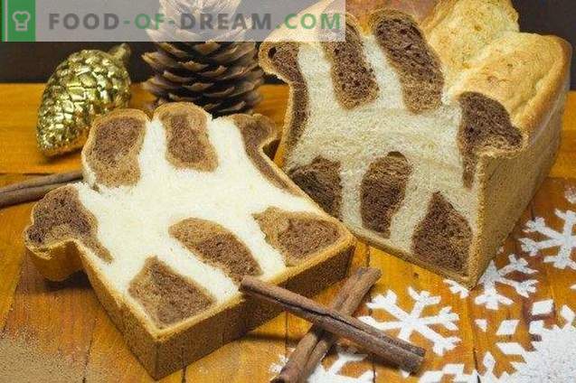 Leopardenbrioche - süßes Brot zu Weihnachten