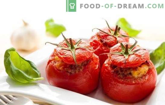 Gebackene Tomaten mit Hackfleisch - saftig, lecker, original. Eine Auswahl der besten Rezepte für gebackene Tomaten mit Hackfleisch