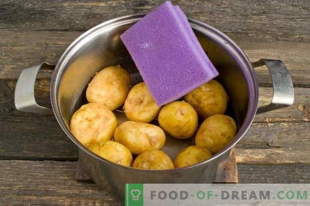 Neue Kartoffeln in einer Pfanne gebraten