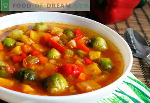 Gemüsebrühe Suppe - die besten Rezepte. Wie man richtig und lecker Suppe in Gemüsebrühe kocht.