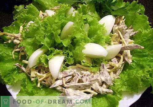 Schweinefleisch-Herz-Salat - die besten Rezepte. Wie man richtig und lecker einen Salat aus Schweineherz kocht.