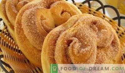 Brötchen mit Zucker - die besten Rezepte. Wie man Muffins mit Zucker zu Hause richtig und köstlich herstellt