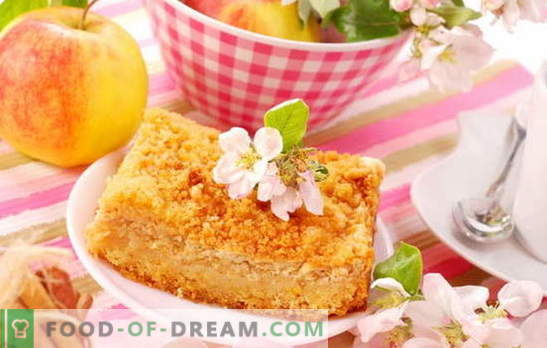 Curd Apfelkuchen - überraschend einfach! Rezepte erstaunliche Quarkkuchen mit Äpfeln; zart und saftig
