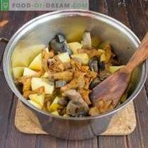 Pilzsuppe mit Bohnen und Kartoffeln