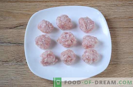 Suppe mit gehackten Schweinefleisch-Frikadellen: Fotorezept! Leichte und nahrhafte Suppe für die ganze Familie in 45 Minuten