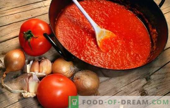 Tomatensaucen für den Winter: vom georgischen Ketchup bis zur Krim-Adjika. Für den Winter