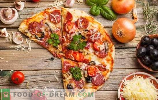 Pizza mit Tomaten, Wurst und Käse ist ein universelles Gericht für alle Gelegenheiten. Die besten Rezepte für eine appetitanregende Pizza mit Tomaten, Wurst und Käse