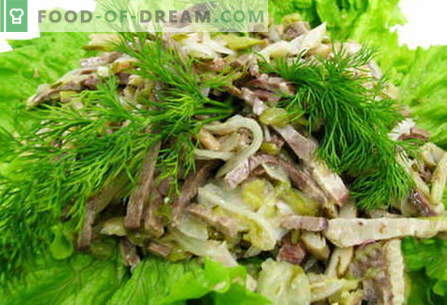 Salat mit Zunge - die besten Rezepte. Wie richtig und lecker Salat mit der Zunge.