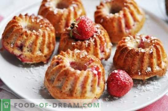 Backen mit Erdbeeren: Rezepte mit Fotos und kleinen Tricks. Eine Auswahl herausragender Rezepte zum Backen mit Erdbeeren: Foto
