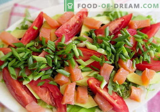 Salat mit Lachs und Tomaten - die richtigen Rezepte. Schnell und lecker kochen Salat mit Lachs und Tomaten.