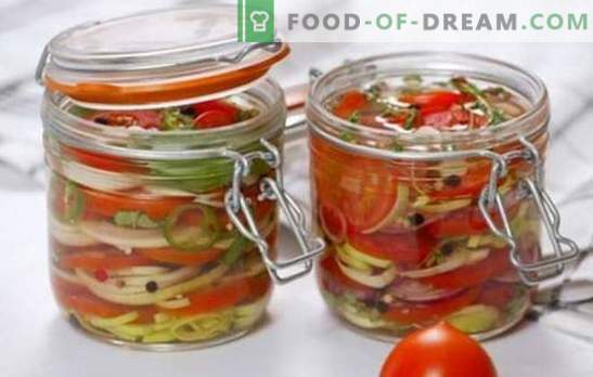 Leckere Tomatensalate für den Winter: Vitamine in Gläsern für die ganze Familie. Die besten Rezepte köstlicher Salate für den Winter von Tomaten