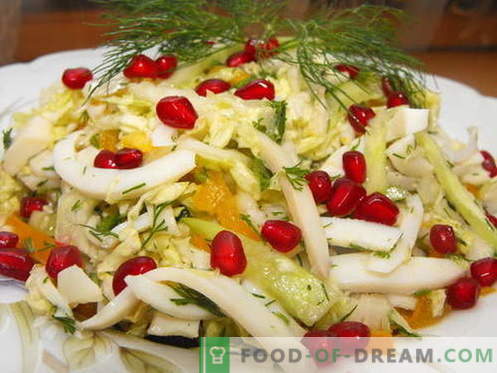 Peking-Kohlsalat - die besten Rezepte. Salate mit Chinakohl richtig kochen.