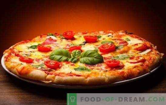 Pizza mit Käse und Tomaten ist anders und sehr lecker! Rezepte schnelle und originelle Pizza mit Käse und Tomaten